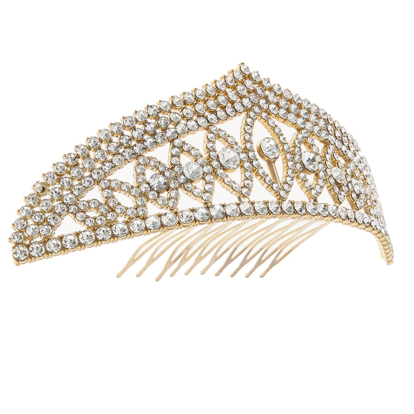 Vintage Art Deco Rhinestone Hair Comb