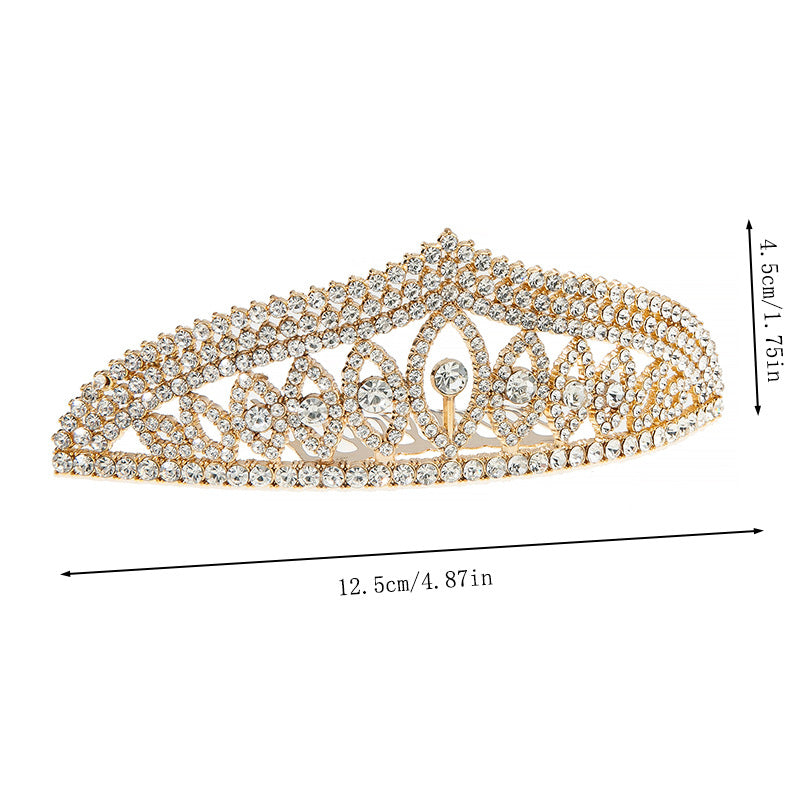 Vintage Art Deco Rhinestone Hair Comb
