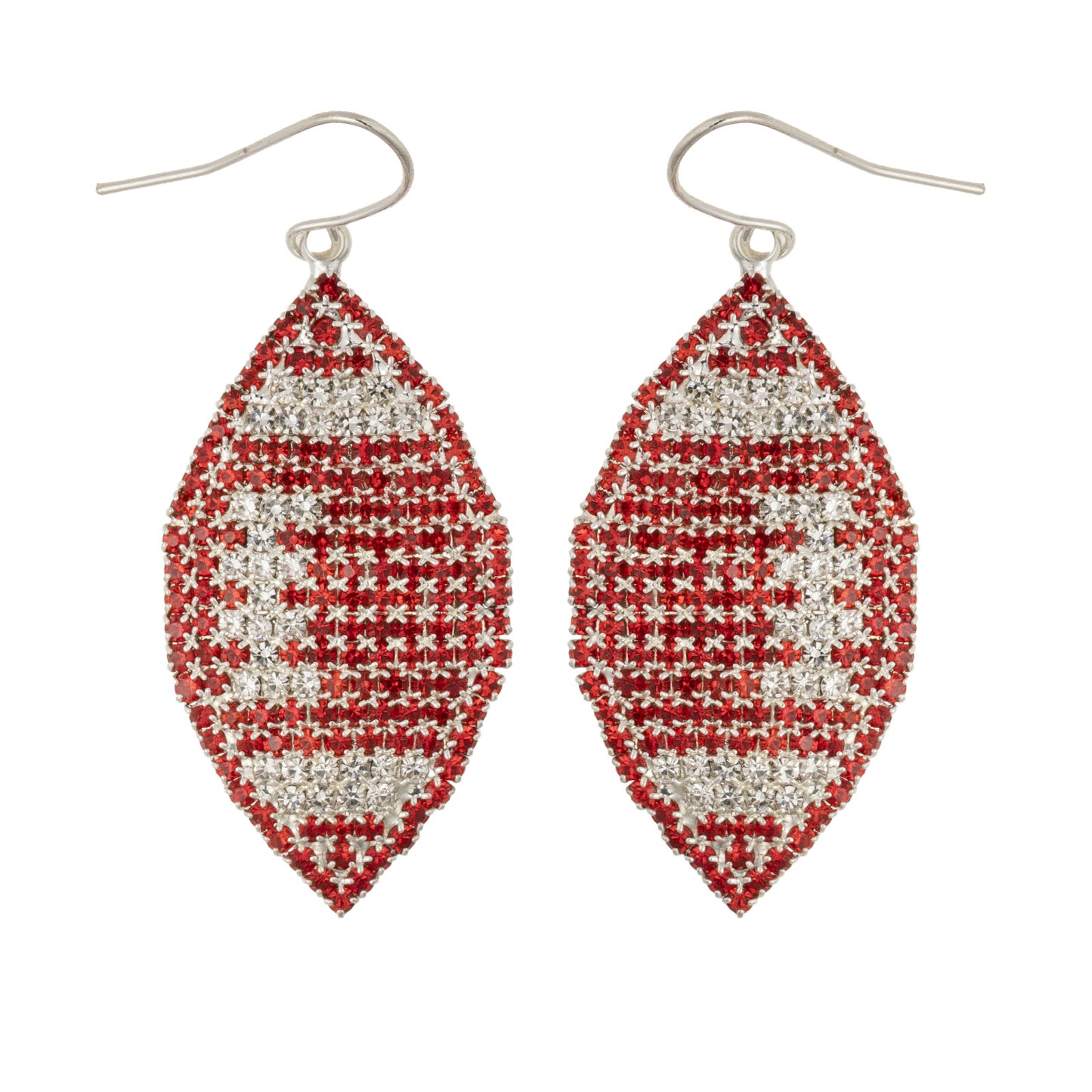 American Football Shaped Earrings