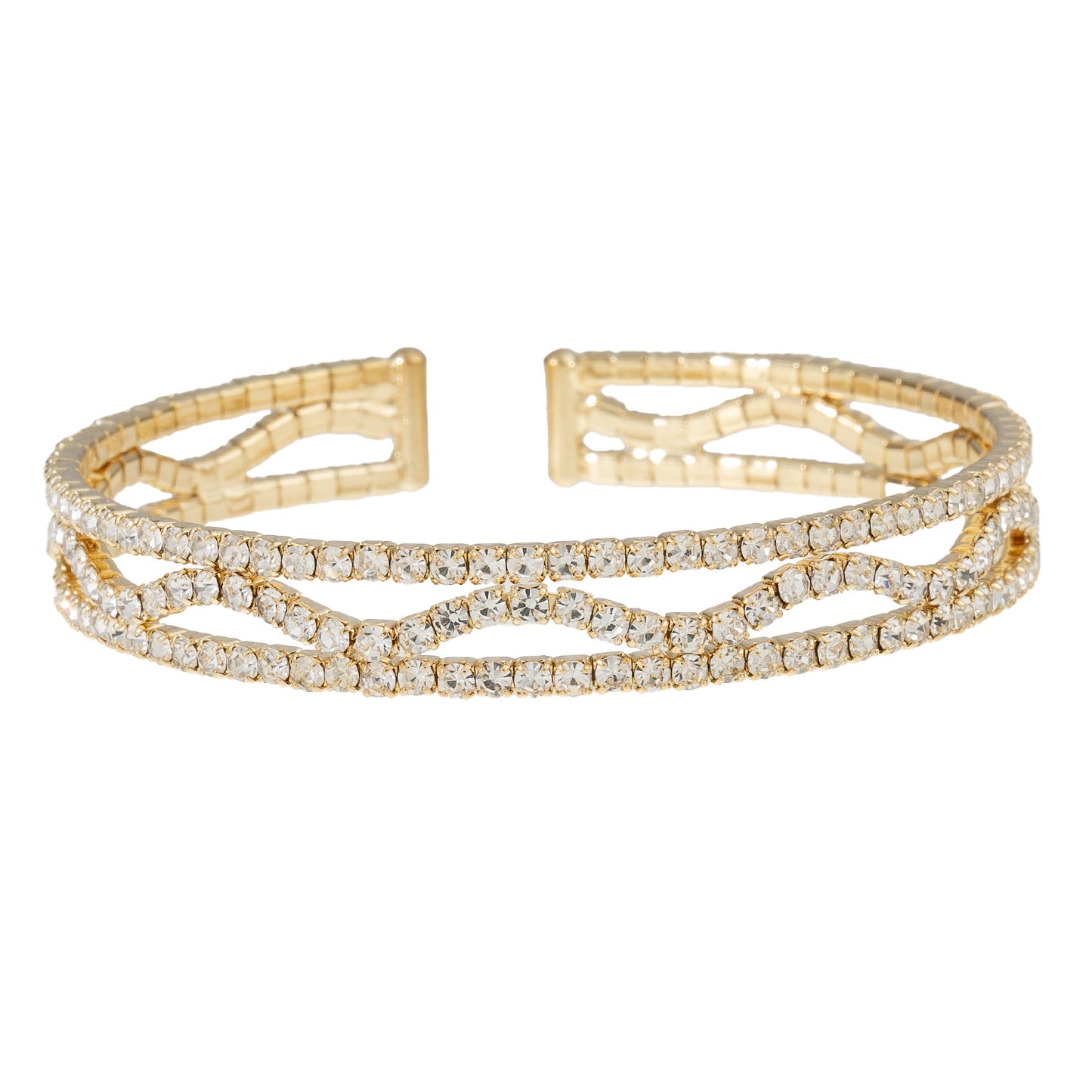 Twisted Triple Layer Cuff Bracelet