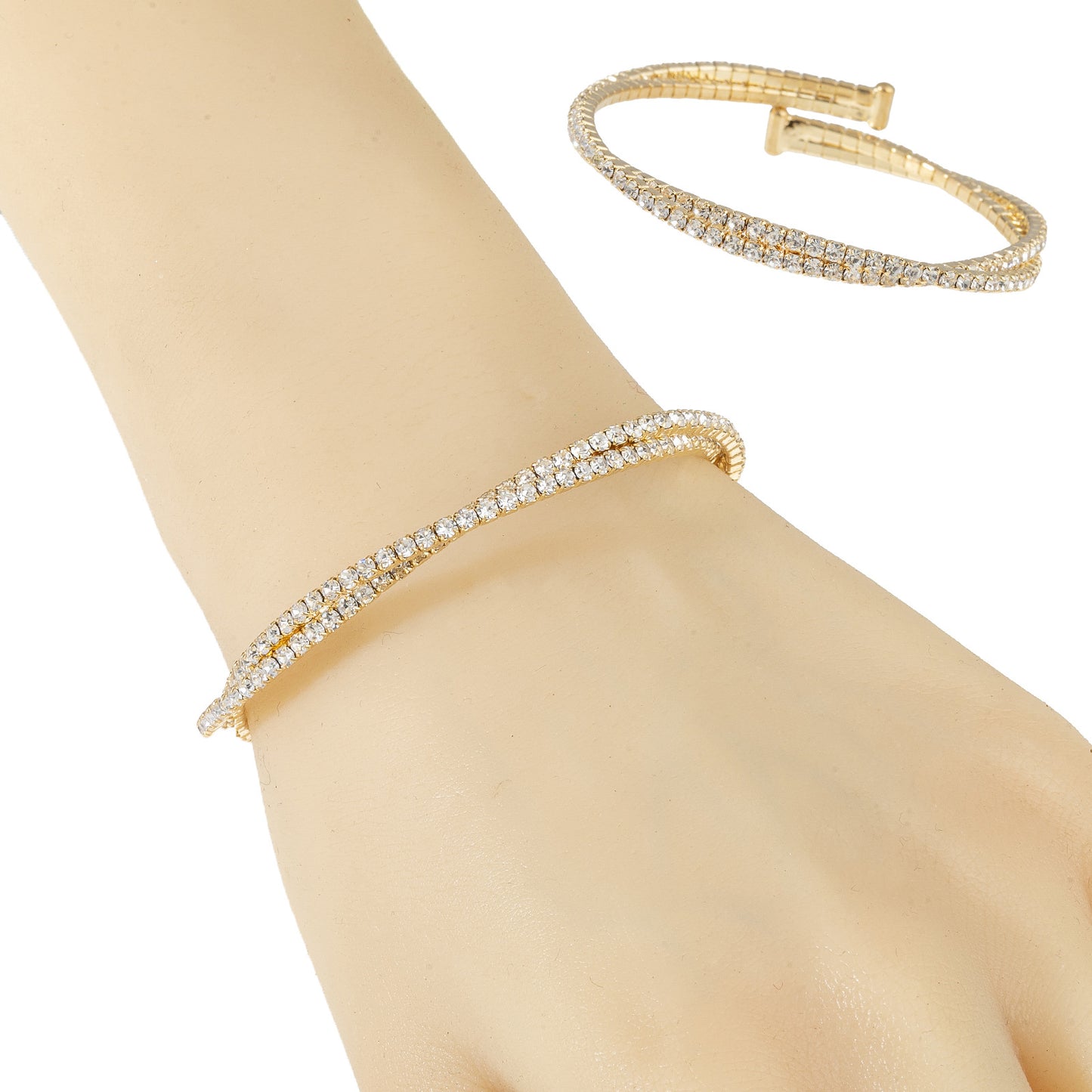 Double Row Spiral Bracelets