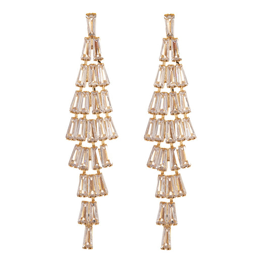 Full Zircon Earrings
